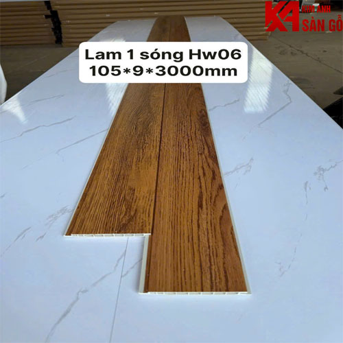 Tấm Nhựa Ốp Tường Lam 1 Sóng HW-06